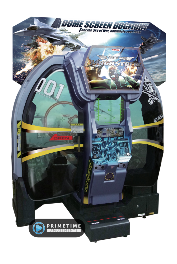 Mach Storm video arcade jet combat game by Bandai Namco Amusements