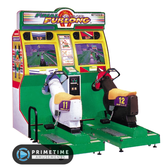 Final Furlong arcade simulator game by Namco