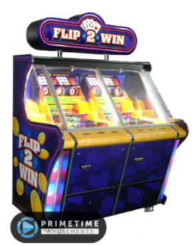 FLip 2 Win coin pusher redemption game by Family Fun Companies