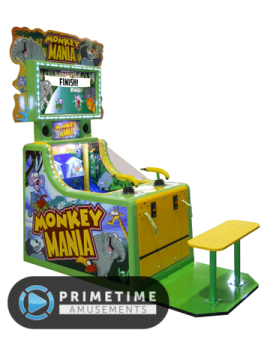 Monkey Mania Video Redemption/Water Race Arcade Game by Coastal Amusements