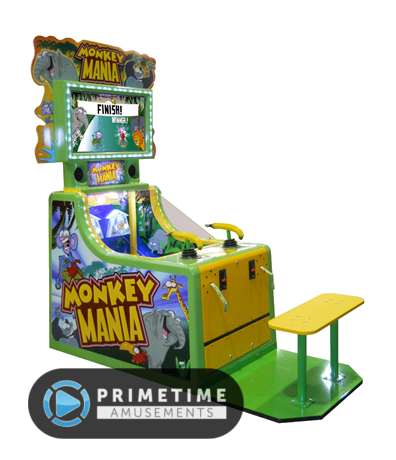 Monkey Mania Video Redemption/Water Race Arcade Game by Coastal Amusements