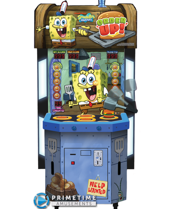 SpongeBob SquarePants Order Up Arcade Redemption Whacker Game