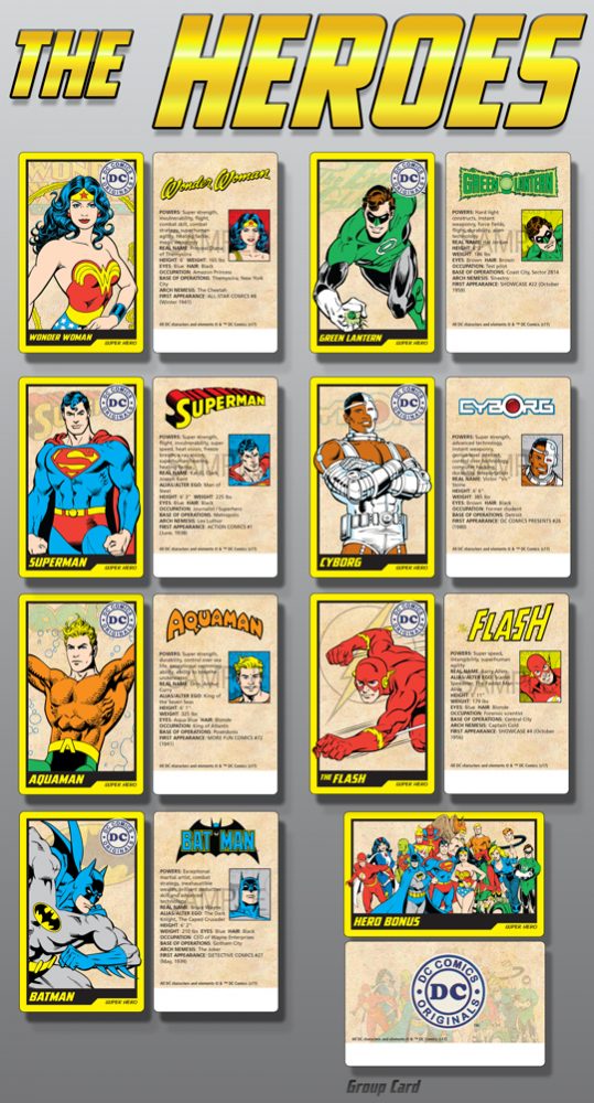 DC Heroes Character Cards