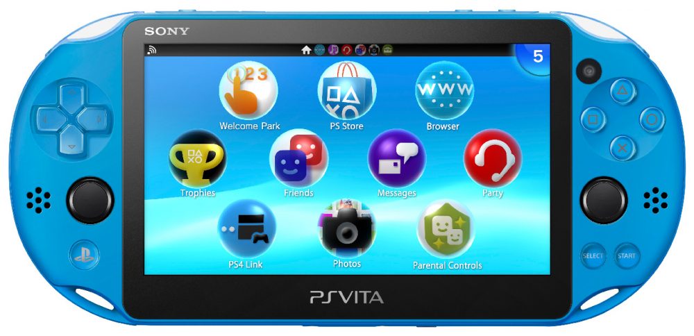 Aqua Blue PS Vita Front