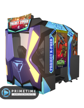Project X-Pher AIR TWIN motion simulator video arcade game by InJoy Motion