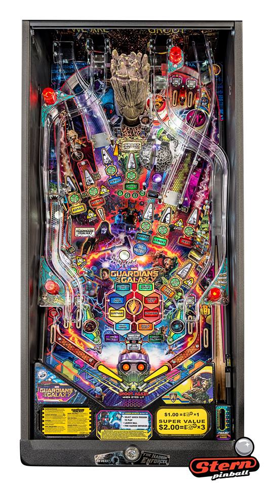 Guardians Of The Galaxy pinball Pro playfield