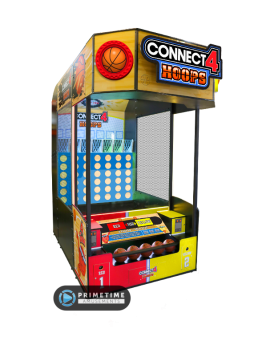 Connect 4 Hoops arcade basketball redemption game by Bay Tak Games