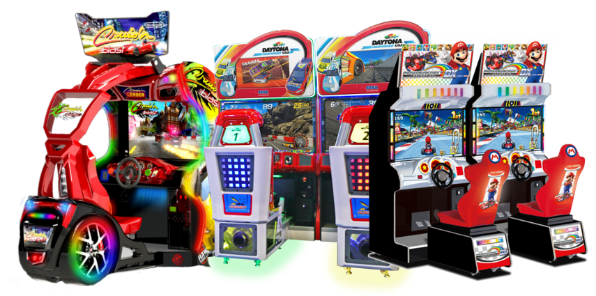 Car/racing arcade games for auto dealerships