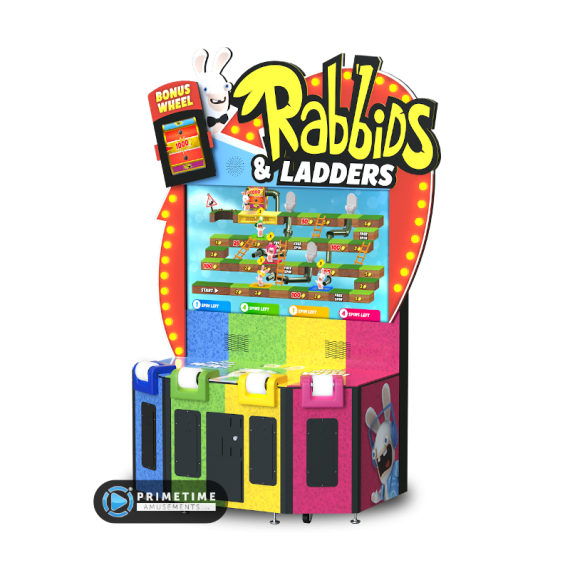 Rabbids & Ladders videp redemption arcade game by Adrenaline Amusements