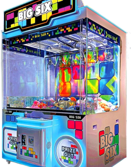 Big Six crane machine by JET Games USA